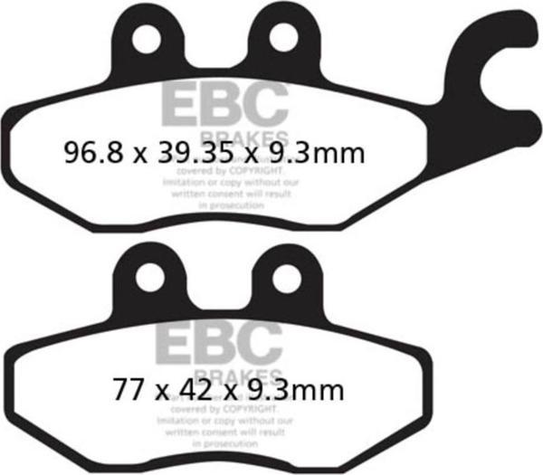 EBC SFA418HH SINTER SCOOTER PERFORMANS BALATASI - Image 1