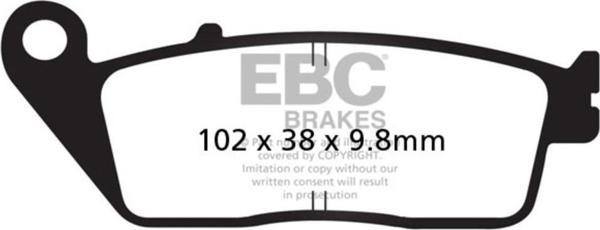 EBC SFAC196 YAMAHA XMAX125/250 11-16 , HONDA FORZA 300 18-21 ÖN FREN BALATASI - Image 1