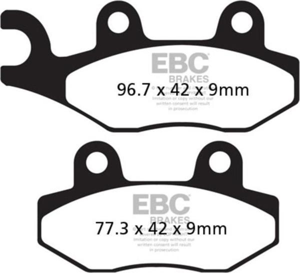 EBC SFAC228 SUZUKI BURGMAN 400 07-15 , PEUGEOT GEOPOLIS  CARBON ÖN ARKA FREN BALATA - Image 1