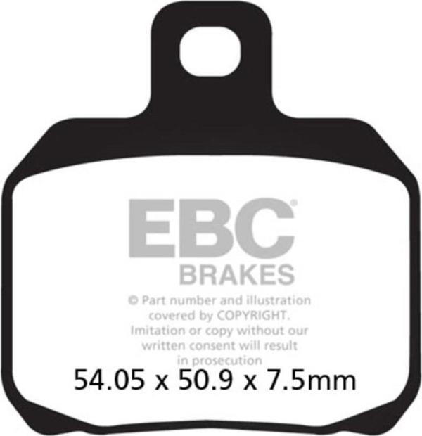 EBC SFAC266 YAMAHA XMAX1250 06-16, PIAGGIO X9 500 03-07 , PEUGEOT DJANGO ARKA CARBO - Image 1