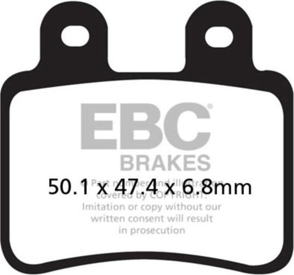 EBC SFAC350 PEUGEOT SATELIS 125/150, GEOPOLIS 250/400, DERBI SENDA CARBON ARKA FREN - Image 1