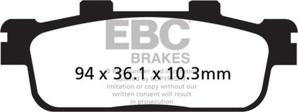 EBC SFAC427 SYM JOYMAX/GTS/CRUISYM 250, KYMCO XCITING 250/300 CARBON ARKA FREN BALA - Image 1