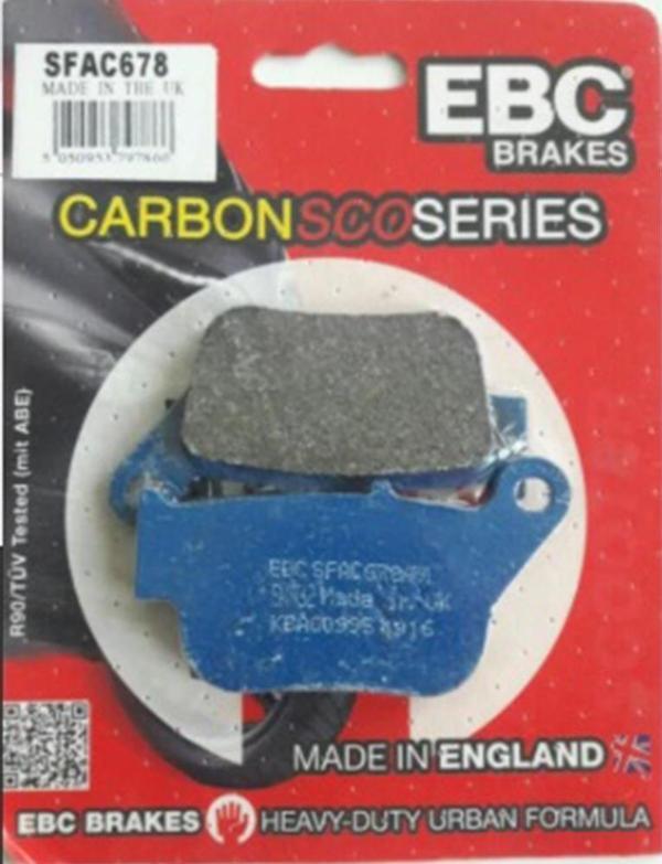 EBC SFAC678 YAMAHA X-MAX 250 14-16 (ABS SİZ) CARBON ARKA FREN BALATASI - Image 1