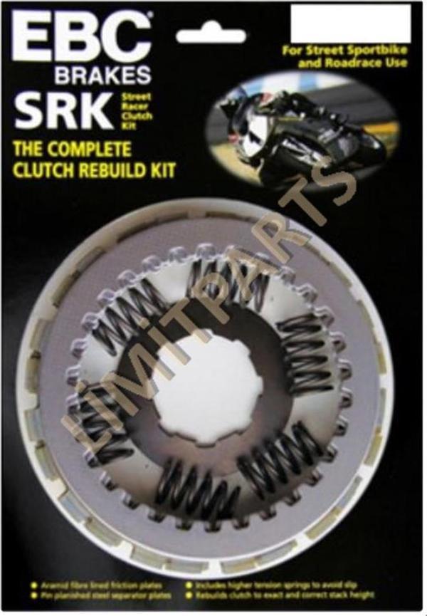 EBC SRK011 KAWASAKI ER-5 97-07 FIBER DEBRİYAJ BALATA SAC YAY KOMPLE DEBRİYAJ SETİ - Image 1