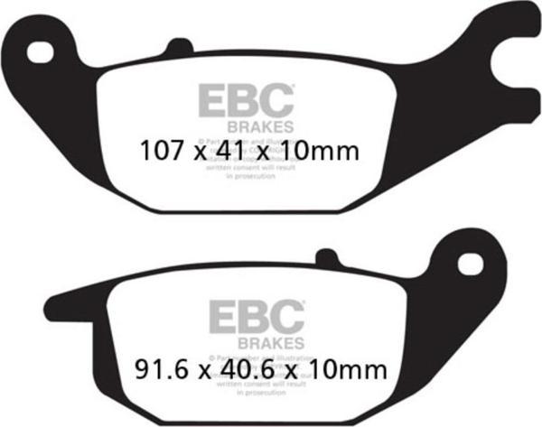 EBC FA343 HONDA CBR125R 04-10 , YAMAHA TRICITY 125 14-16 ARKA FREN BALATASI - Image 1