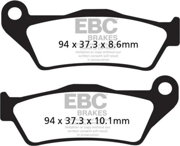 EBC FA363HH BMW R1200 GS 02-12 , S1000XR , K1300 SINTER ARKA FREN BALATASI - Image 1