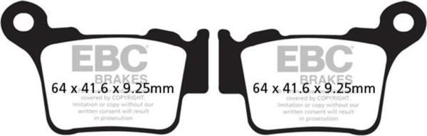 EBC FA368TT KTM EXC-F 250/350/450 , SHERCO,HUSQVARNA 250/350/450 CARBON ARKA FREN B - Image 1