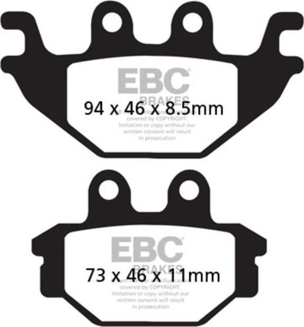 EBC FA377 YAMAHA MT125 / R125 14-21 ARKA FREN BALATASI - Image 1