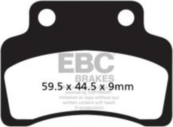 EBC SFA235 SCOOTER DISC PADC SET BALCK E327 - Image 1