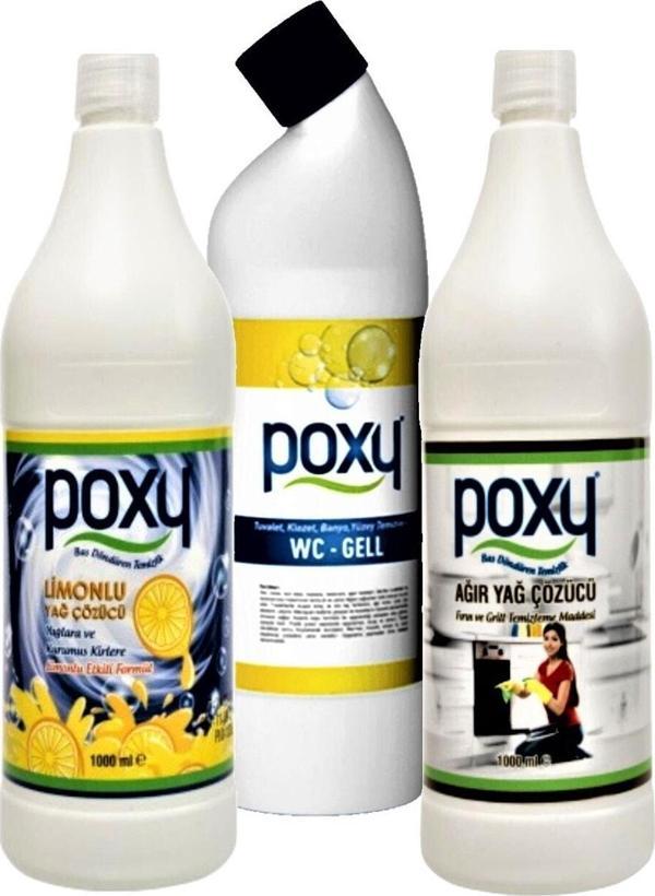 Ağır Yağ Çözücü 1 Lt & Limonlu Yağ Çözücü 1 Lt & Wc Jell 1 Lt - Image 1