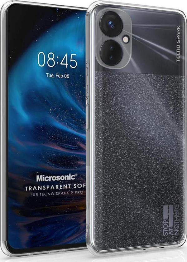 Microsonic TECNO Spark 9 Pro Kılıf Transparent Soft Şeffaf - Image 1