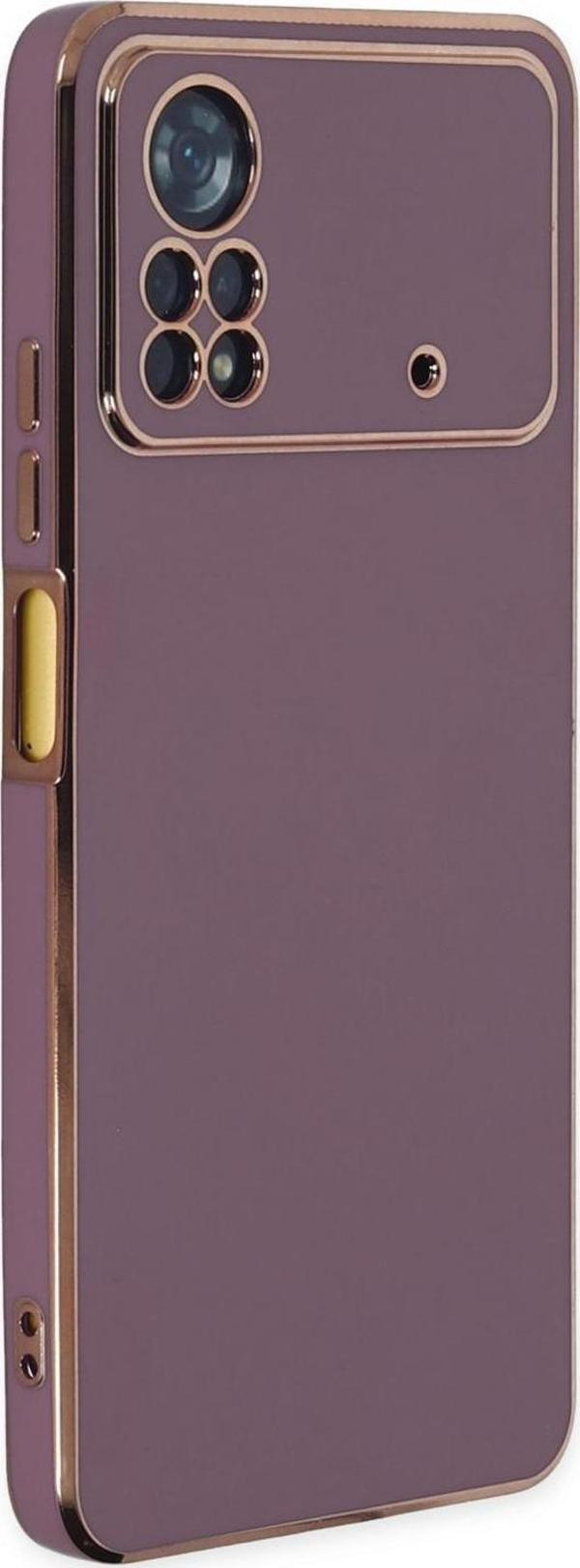 Microsonic Xiaomi Poco X4 Pro 5G Kılıf Olive Plated Lila - Image 1