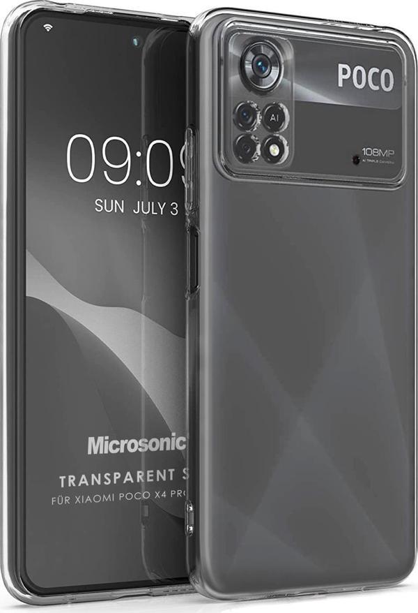 Microsonic Xiaomi Poco X4 Pro 5G Kılıf Transparent Soft Şeffaf - Image 1