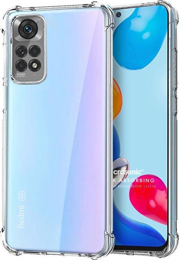 Microsonic Xiaomi Redmi Note 11S Kılıf Shock Absorbing Şeffaf - Image 1