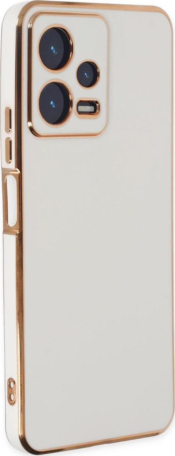 Microsonic Xiaomi Redmi Note 12 Pro+ 5G Kılıf Olive Plated Beyaz - Image 1