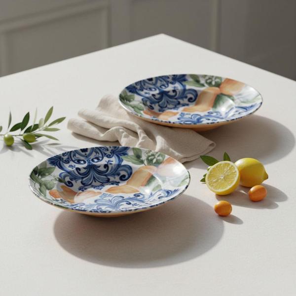 GÜRAL PORSELEN Reno  2 Adet 26 cm Salata Servis & Makarna Kasesi 55501 - Image 1