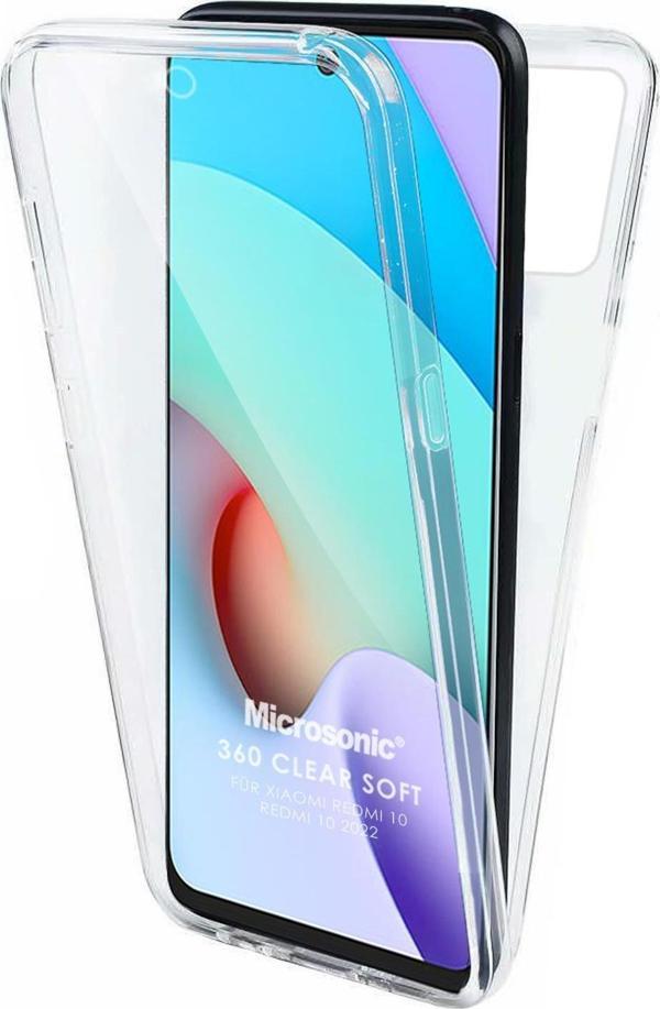 Microsonic Xiaomi Redmi Note 11 4G Kılıf 6 tarafı tam full koruma 360 Clear Soft Şeffaf - Image 1