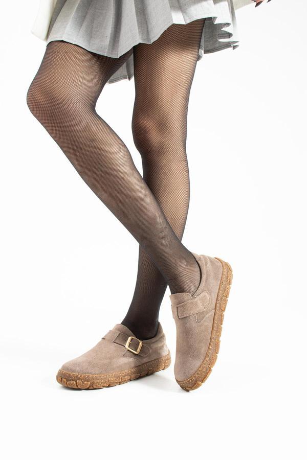 Kadın Comfort Süet Deri Vizon Ayakkabı  Şık ve Kullanışlı Tasarım - Image 1