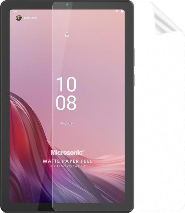 Microsonic Lenovo Tab M9 Paper Feel Kağıt Dokulu Mat Ekran Koruyucu - Image 1