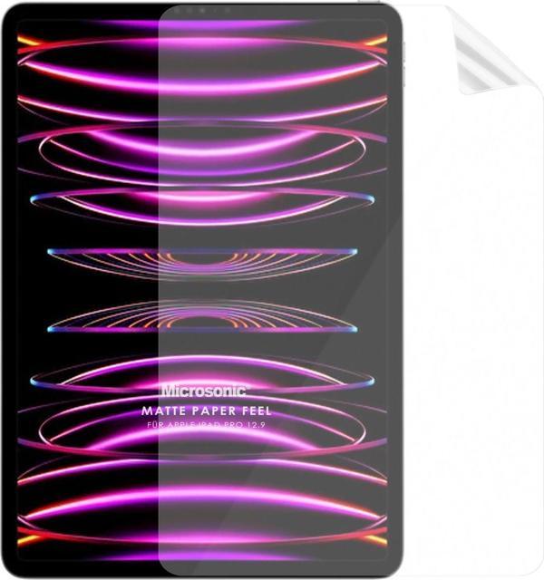 Microsonic Apple iPad Pro 12.9`` 2022 6. Nesil (A2436-A2764-A2437-A2766) Paper Feel Kağıt Dokulu Mat Ekran Koruyucu - Image 1