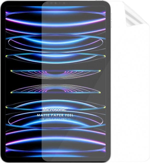 Microsonic Apple iPad Pro 11 2021 3. Nesil (A2377-A2459-A2301-A2460) Paper Feel Kağıt Dokulu Mat Ekran Koruyucu - Image 1