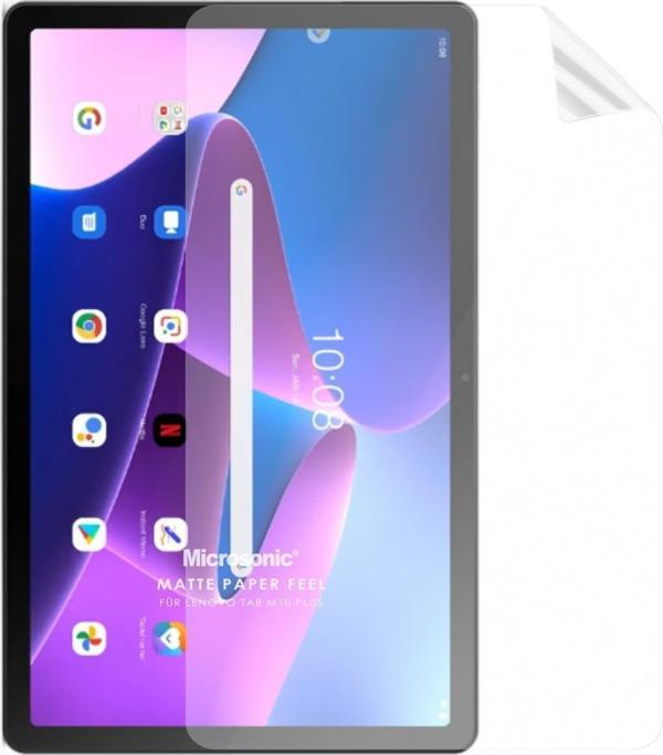 Microsonic Lenovo Tab M10 Plus 3.Nesil 10.6`` (TB-125F-TB-128F) Paper Feel Kağıt Dokulu Mat Ekran Koruyucu - Image 1