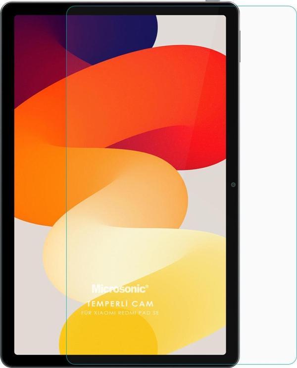 Microsonic Xiaomi Redmi Pad SE Tempered Glass Cam Ekran Koruyucu - Image 1
