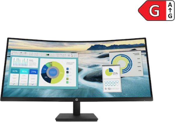 HP P34HC G4 21Y56AA 5Ms 100Hz 34" WQHD HDMI DP Type-C VA Curved Monitör - Image 1