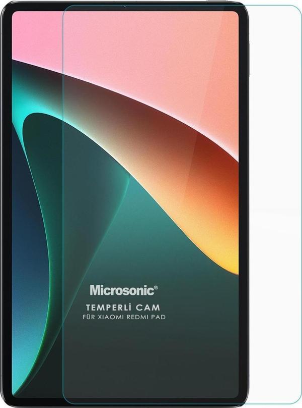 Microsonic Xiaomi Redmi Pad Tempered Glass Cam Ekran Koruyucu - Image 1