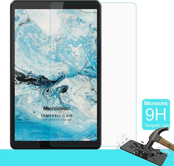 Microsonic Lenovo Tab M8 TB-8505F 8` (ZA5G0100TR) Tempered Glass Cam Ekran Koruyucu - Image 1