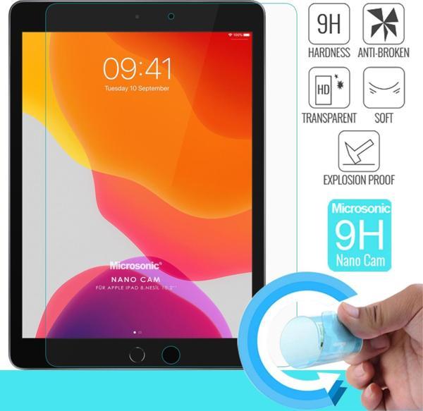 Microsonic Apple iPad 10.2'' 9. Nesil (A2602-A2604-A2603-A2605) Nano Glass Cam Ekran Koruyucu - Image 1