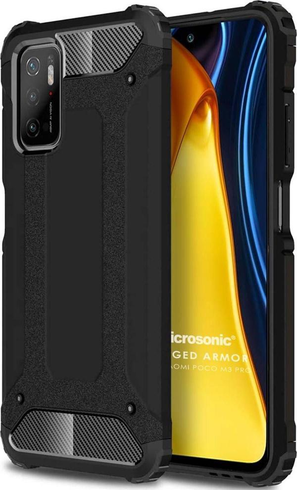 Microsonic Xiaomi Redmi Note 11 SE Kılıf Rugged Armor Siyah - Image 1