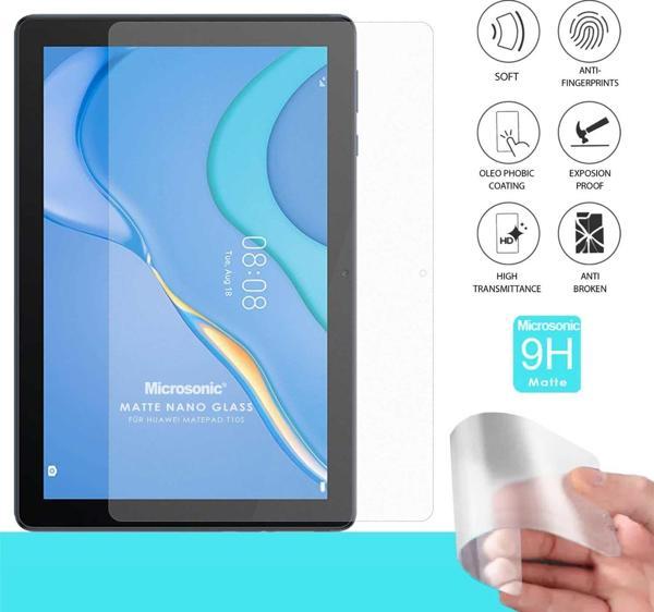 Microsonic Huawei MatePad T10 Matte Nano Glass Cam Ekran Koruyucu - Image 1