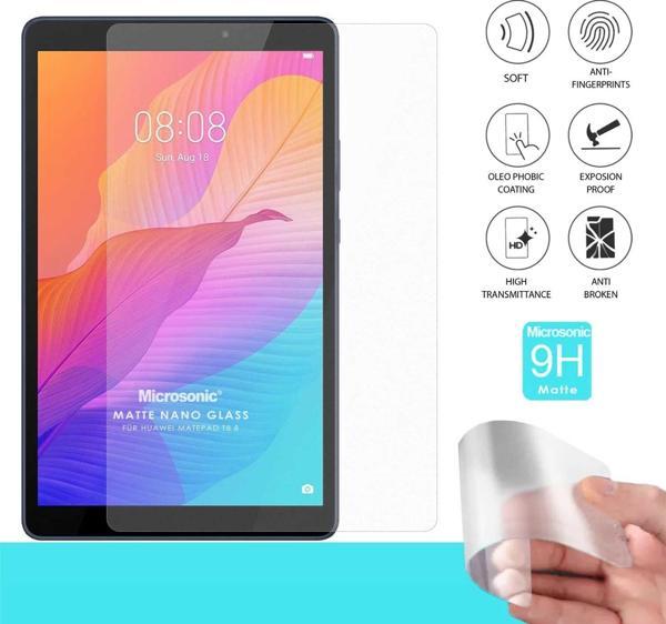 Microsonic Huawei MatePad T8 8`` Matte Nano Glass Cam Ekran Koruyucu - Image 1