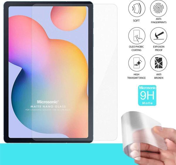 Microsonic Samsung Galaxy Tab S6 Lite 10.4" P610 Matte Nano Glass Cam Ekran Koruyucu - Image 1