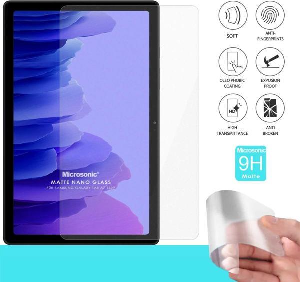 Microsonic Samsung Galaxy Tab A7 10.4" T500 Matte Nano Glass Cam Ekran Koruyucu - Image 1