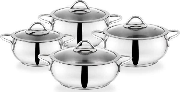 Schafer Cookhaus Çelik Tencere Seti 8 Parça Inox 1S102-13002-INX01 - Image 1