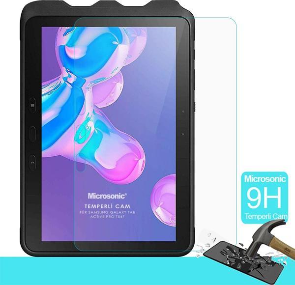 Microsonic Samsung Galaxy Tab Active Pro T547 Tempered Glass Cam Ekran Koruyucu - Image 1