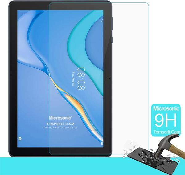 Microsonic Huawei MatePad T10s Tempered Glass Cam Ekran Koruyucu - Image 1