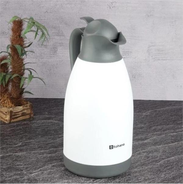 Tohana Paslanmaz Çelik Termos 2 Litre Beyaz - THN96203 - Image 1