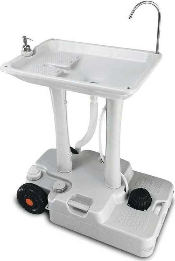 Porvaletti Tekerlekli Portatif Lavabo 30 lt Temiz Su Tanklı - Image 1