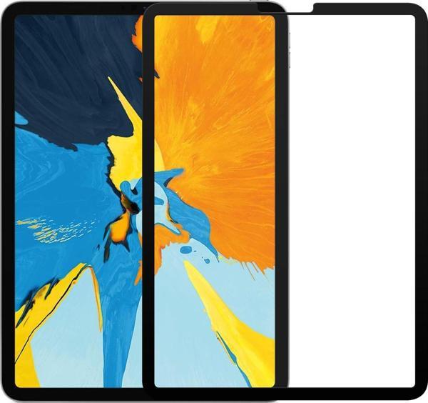 Microsonic Apple iPad Pro 11'' (A1980-A2013-A1934-A1979) Tam Kaplayan Temperli Cam Ekran Koruyucu Siyah - Image 1