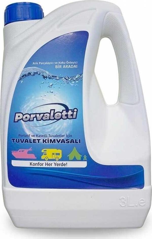 Porvaletti Karavan ve Tekne Portatif Tuvalet Kimyasalı 3 lt - Image 1