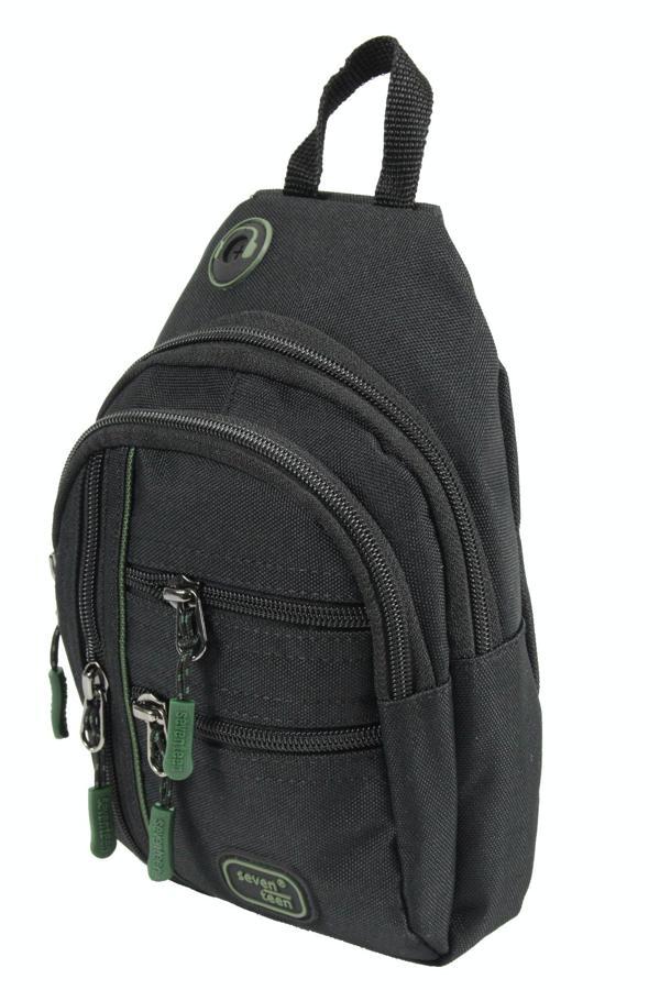 SEVENTEEN 4924 Body Bag Omuz Çantası –  Polyester Haki-Kırmızı - Image 1