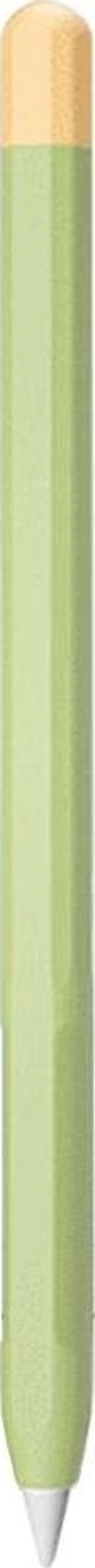 Microsonic Apple Pencil (2. nesil) Kılıf Mat Silikon Sarı Yeşil - Image 1