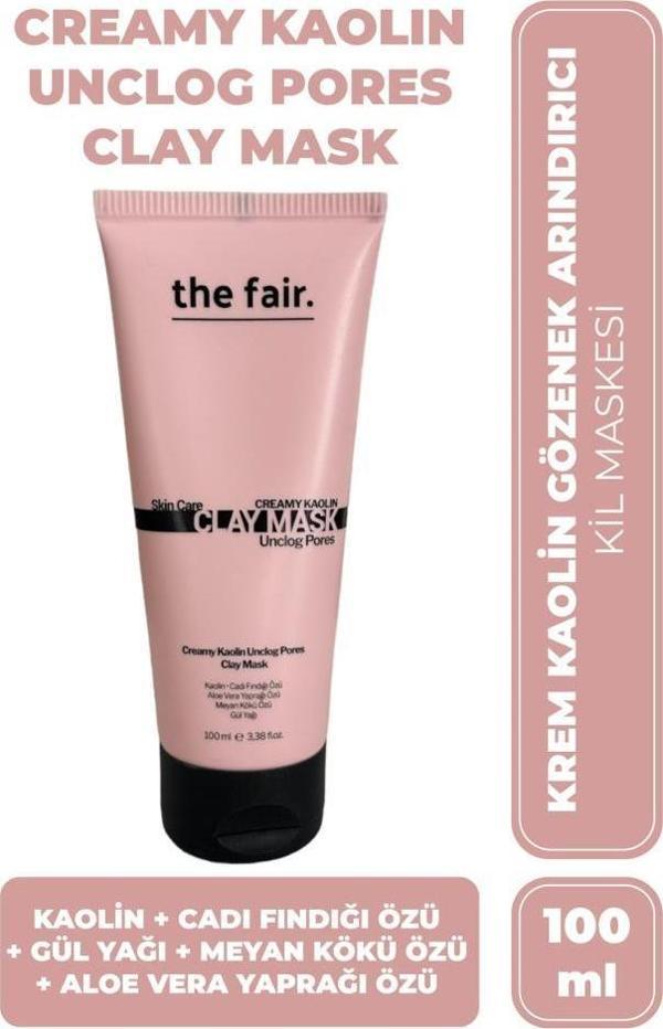 THE FAIR CREAMY KAOLİN GÖZENEK TEMİZLEYİCİ KİL MASKESİ 100 ML - Image 1