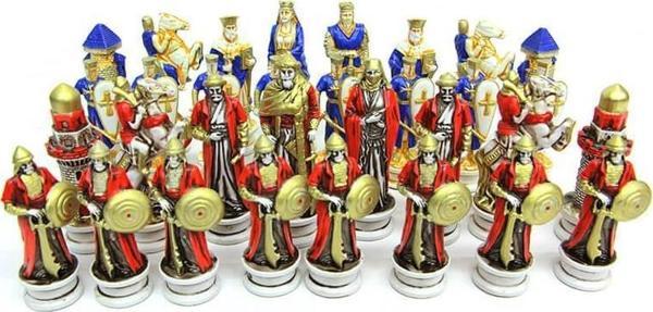 Satranç Taşı Polyester Ortaboy Selçuklu Haçlı Dekoratif Hediyelik - Image 1