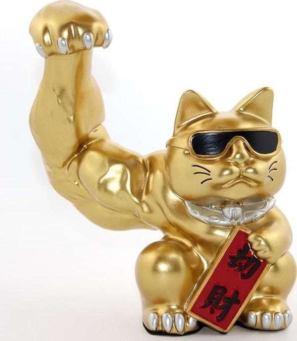 Polyester Şanslı Kedi Figürü Biblo - Image 1