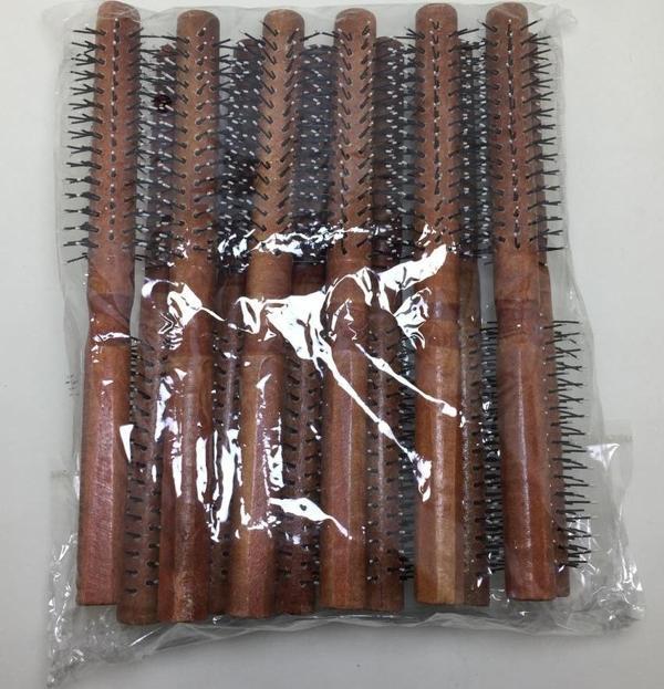 RD-557 Koyu Ahşap Renk Saç Fırçası Tarak - Image 1