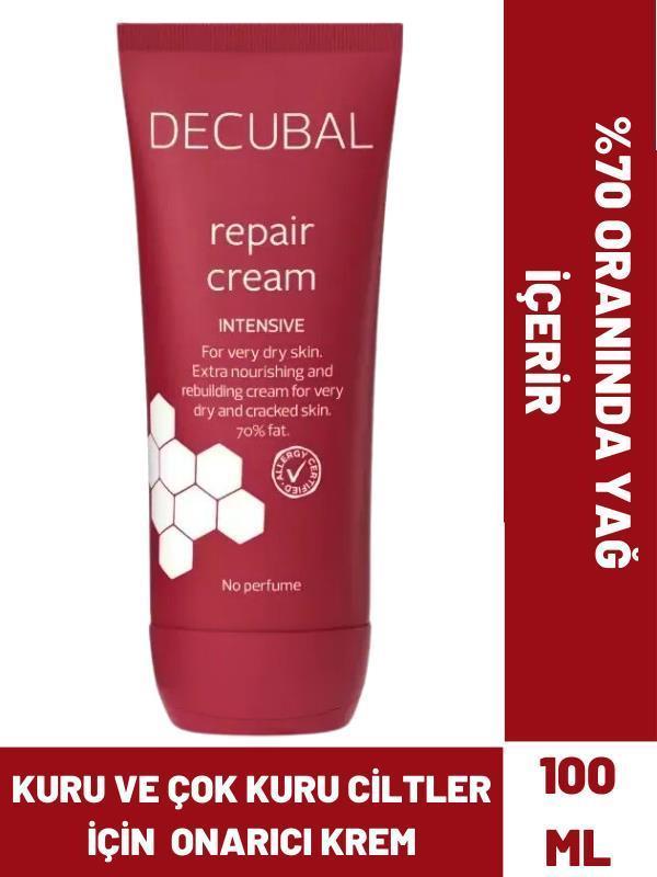 Decubal Çok Kuru ve Hasarlı Ciltler için Ekstra Besleyici Onarıcı Krem 100 ml - Image 1